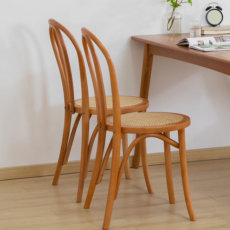 Armless Kitchen Dining Side Chair Wood Windsor Dining Side Chair Clearhalo 'Dining Chairs' 'Dining Tables & Seating' 'dining_chair' 'furn' 'furn_dining_chair' 'Furniture' 'Kitchen & Dining Furniture' 6634821