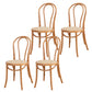 Armless Kitchen Dining Side Chair Wood Windsor Dining Side Chair Brown Rattan 4 Piece Set Clearhalo 'Dining Chairs' 'Dining Tables & Seating' 'dining_chair' 'furn' 'furn_dining_chair' 'Furniture' 'Kitchen & Dining Furniture' 6634835