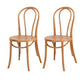 Armless Kitchen Dining Side Chair Wood Windsor Dining Side Chair Brown Wood 2 Piece Set Clearhalo 'Dining Chairs' 'Dining Tables & Seating' 'dining_chair' 'furn' 'furn_dining_chair' 'Furniture' 'Kitchen & Dining Furniture' 6634838