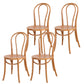 Armless Kitchen Dining Side Chair Wood Windsor Dining Side Chair Brown Wood 4 Piece Set Clearhalo 'Dining Chairs' 'Dining Tables & Seating' 'dining_chair' 'furn' 'furn_dining_chair' 'Furniture' 'Kitchen & Dining Furniture' 6634839