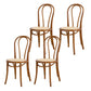 Armless Kitchen Dining Side Chair Wood Windsor Dining Side Chair Walnut Rattan 4 Piece Set Clearhalo 'Dining Chairs' 'Dining Tables & Seating' 'dining_chair' 'furn' 'furn_dining_chair' 'Furniture' 'Kitchen & Dining Furniture' 6634843