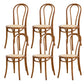 Armless Kitchen Dining Side Chair Wood Windsor Dining Side Chair Walnut Rattan 6 Piece Set Clearhalo 'Dining Chairs' 'Dining Tables & Seating' 'dining_chair' 'furn' 'furn_dining_chair' 'Furniture' 'Kitchen & Dining Furniture' 6634844