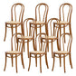 Armless Kitchen Dining Side Chair Wood Windsor Dining Side Chair Walnut Rattan 8 Piece Set Clearhalo 'Dining Chairs' 'Dining Tables & Seating' 'dining_chair' 'furn' 'furn_dining_chair' 'Furniture' 'Kitchen & Dining Furniture' 6634845
