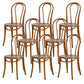 Armless Kitchen Dining Side Chair Wood Windsor Dining Side Chair Walnut Wood 8 Piece Set Clearhalo 'Dining Chairs' 'Dining Tables & Seating' 'dining_chair' 'furn' 'furn_dining_chair' 'Furniture' 'Kitchen & Dining Furniture' 6634849