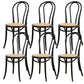 Armless Kitchen Dining Side Chair Wood Windsor Dining Side Chair Black Rattan 6 Piece Set Clearhalo 'Dining Chairs' 'Dining Tables & Seating' 'dining_chair' 'furn' 'furn_dining_chair' 'Furniture' 'Kitchen & Dining Furniture' 6634860