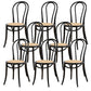 Armless Kitchen Dining Side Chair Wood Windsor Dining Side Chair Black Rattan 8 Piece Set Clearhalo 'Dining Chairs' 'Dining Tables & Seating' 'dining_chair' 'furn' 'furn_dining_chair' 'Furniture' 'Kitchen & Dining Furniture' 6634861