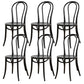 Armless Kitchen Dining Side Chair Wood Windsor Dining Side Chair Black Wood 6 Piece Set Clearhalo 'Dining Chairs' 'Dining Tables & Seating' 'dining_chair' 'furn' 'furn_dining_chair' 'Furniture' 'Kitchen & Dining Furniture' 6634864