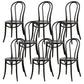 Armless Kitchen Dining Side Chair Wood Windsor Dining Side Chair Black Wood 8 Piece Set Clearhalo 'Dining Chairs' 'Dining Tables & Seating' 'dining_chair' 'furn' 'furn_dining_chair' 'Furniture' 'Kitchen & Dining Furniture' 6634865