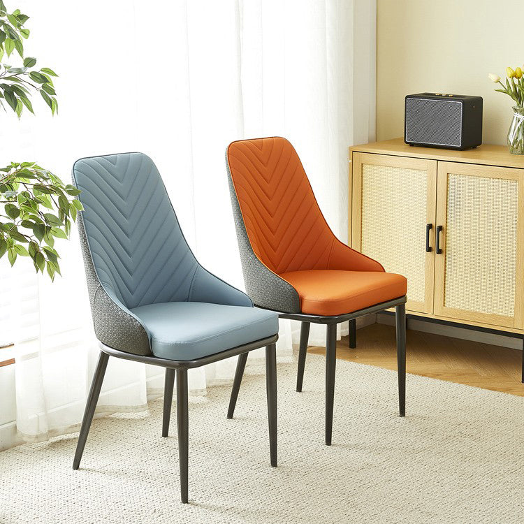 Kitchen Upholstered Dining Side Chair PU Leather Dining Chairs Clearhalo 'Dining Chairs' 'Dining Tables & Seating' 'dining_chair' 'furn' 'furn_dining_chair' 'Furniture' 'Kitchen & Dining Furniture' 6634867