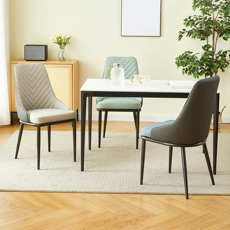 Kitchen Upholstered Dining Side Chair PU Leather Dining Chairs Clearhalo 'Dining Chairs' 'Dining Tables & Seating' 'dining_chair' 'furn' 'furn_dining_chair' 'Furniture' 'Kitchen & Dining Furniture' 6634871