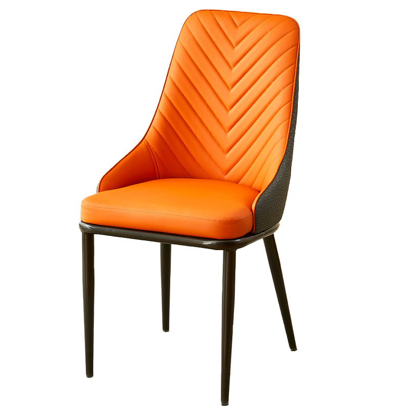 Kitchen Upholstered Dining Side Chair PU Leather Dining Chairs Clearhalo 'Dining Chairs' 'Dining Tables & Seating' 'dining_chair' 'furn' 'furn_dining_chair' 'Furniture' 'Kitchen & Dining Furniture' 6634874