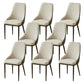 Kitchen Upholstered Dining Side Chair PU Leather Dining Chairs Light Gray 8 Piece Set Clearhalo 'Dining Chairs' 'Dining Tables & Seating' 'dining_chair' 'furn' 'furn_dining_chair' 'Furniture' 'Kitchen & Dining Furniture' 6634886