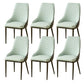 Kitchen Upholstered Dining Side Chair PU Leather Dining Chairs Light Blue 6 Piece Set Clearhalo 'Dining Chairs' 'Dining Tables & Seating' 'dining_chair' 'furn' 'furn_dining_chair' 'Furniture' 'Kitchen & Dining Furniture' 6634889