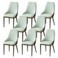 Kitchen Upholstered Dining Side Chair PU Leather Dining Chairs Light Blue 8 Piece Set Clearhalo 'Dining Chairs' 'Dining Tables & Seating' 'dining_chair' 'furn' 'furn_dining_chair' 'Furniture' 'Kitchen & Dining Furniture' 6634890
