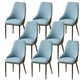 Kitchen Upholstered Dining Side Chair PU Leather Dining Chairs Blue 8 Piece Set Clearhalo 'Dining Chairs' 'Dining Tables & Seating' 'dining_chair' 'furn' 'furn_dining_chair' 'Furniture' 'Kitchen & Dining Furniture' 6634894
