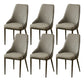 Kitchen Upholstered Dining Side Chair PU Leather Dining Chairs Dark Gray 6 Piece Set Clearhalo 'Dining Chairs' 'Dining Tables & Seating' 'dining_chair' 'furn' 'furn_dining_chair' 'Furniture' 'Kitchen & Dining Furniture' 6634897