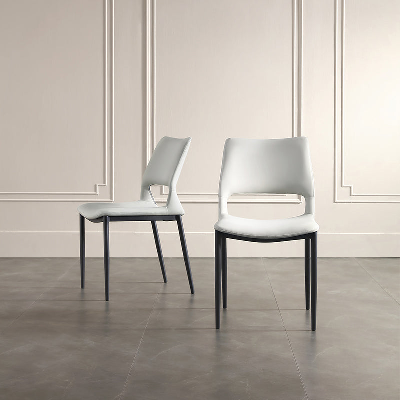 Industrial Kitchen Dining Side Chair Open Back Metal Side Chair Clearhalo 'Dining Chairs' 'Dining Tables & Seating' 'dining_chair' 'furn' 'furn_dining_chair' 'Furniture' 'Kitchen & Dining Furniture' 6634902