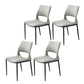 Industrial Kitchen Dining Side Chair Open Back Metal Side Chair Light Gray 4 Piece Set Clearhalo 'Dining Chairs' 'Dining Tables & Seating' 'dining_chair' 'furn' 'furn_dining_chair' 'Furniture' 'Kitchen & Dining Furniture' 6634903