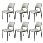 Industrial Kitchen Dining Side Chair Open Back Metal Side Chair Light Gray 6 Piece Set Clearhalo 'Dining Chairs' 'Dining Tables & Seating' 'dining_chair' 'furn' 'furn_dining_chair' 'Furniture' 'Kitchen & Dining Furniture' 6634904