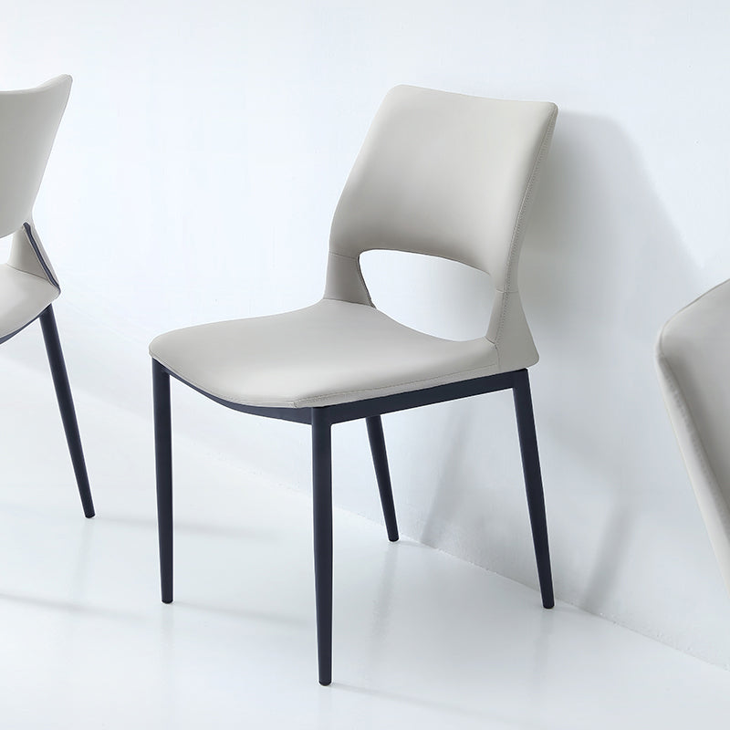 Industrial Kitchen Dining Side Chair Open Back Metal Side Chair Clearhalo 'Dining Chairs' 'Dining Tables & Seating' 'dining_chair' 'furn' 'furn_dining_chair' 'Furniture' 'Kitchen & Dining Furniture' 6634905