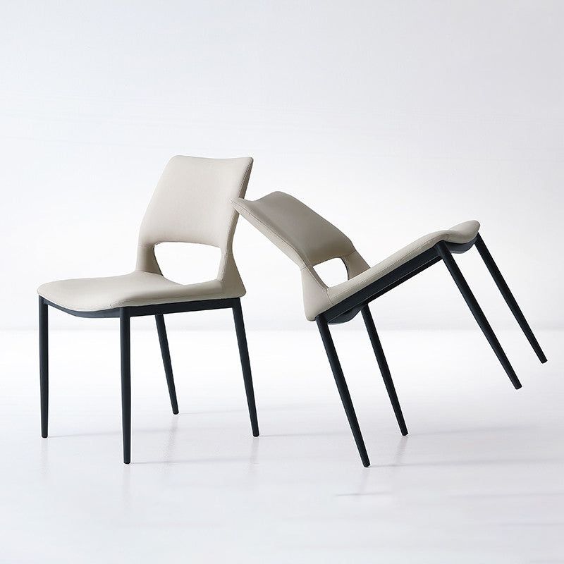 Industrial Kitchen Dining Side Chair Open Back Metal Side Chair Clearhalo 'Dining Chairs' 'Dining Tables & Seating' 'dining_chair' 'furn' 'furn_dining_chair' 'Furniture' 'Kitchen & Dining Furniture' 6634906