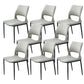 Industrial Kitchen Dining Side Chair Open Back Metal Side Chair Light Gray 8 Piece Set Clearhalo 'Dining Chairs' 'Dining Tables & Seating' 'dining_chair' 'furn' 'furn_dining_chair' 'Furniture' 'Kitchen & Dining Furniture' 6634907