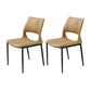 Industrial Kitchen Dining Side Chair Open Back Metal Side Chair Orange 2 Piece Set Clearhalo 'Dining Chairs' 'Dining Tables & Seating' 'dining_chair' 'furn' 'furn_dining_chair' 'Furniture' 'Kitchen & Dining Furniture' 6634919
