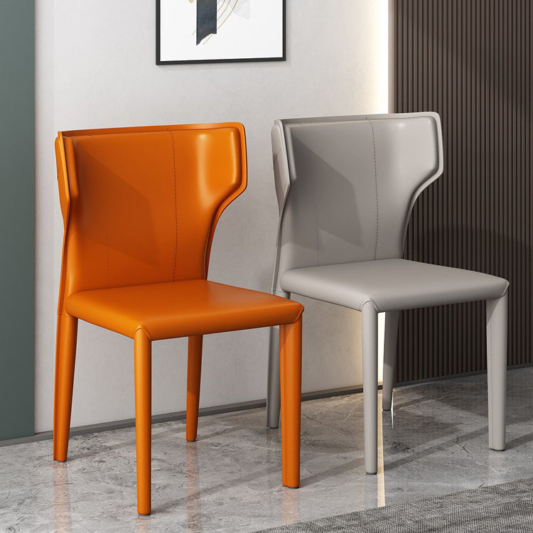 Modern Indoor Dining Room Chair Wingback Upholstered Side Chair
