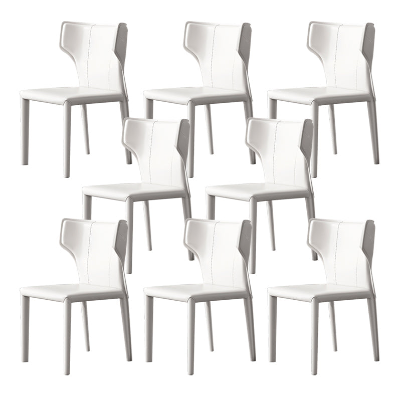 Modern Indoor Dining Room Chair Wingback Upholstered Side Chair