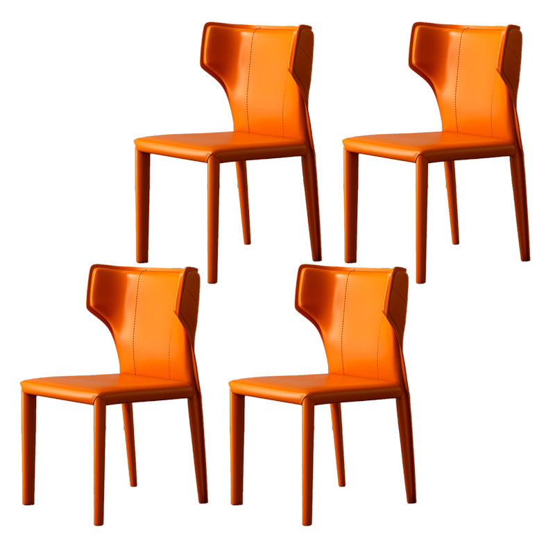 Modern Indoor Dining Room Chair Wingback Upholstered Side Chair
