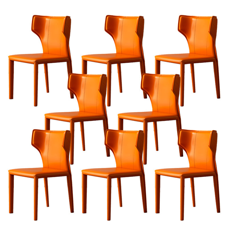 Modern Indoor Dining Room Chair Wingback Upholstered Side Chair