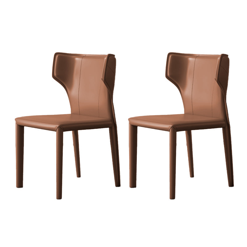 Modern Indoor Dining Room Chair Wingback Upholstered Side Chair
