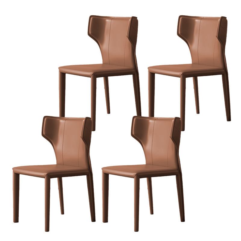 Modern Indoor Dining Room Chair Wingback Upholstered Side Chair