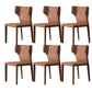 Modern Indoor Dining Room Chair Wingback Upholstered Side Chair