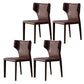 Modern Indoor Dining Room Chair Wingback Upholstered Side Chair