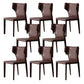 Modern Indoor Dining Room Chair Wingback Upholstered Side Chair