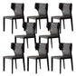 Modern Indoor Dining Room Chair Wingback Upholstered Side Chair