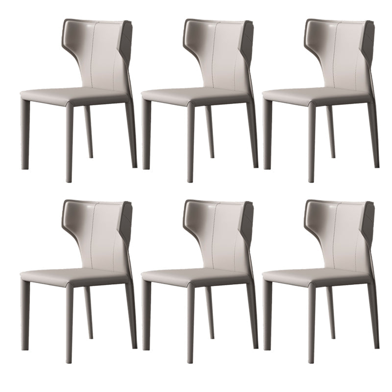 Modern Indoor Dining Room Chair Wingback Upholstered Side Chair