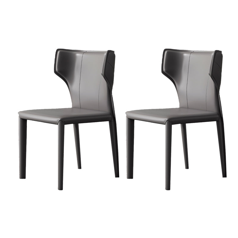 Modern Indoor Dining Room Chair Wingback Upholstered Side Chair