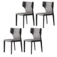 Modern Indoor Dining Room Chair Wingback Upholstered Side Chair