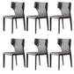 Modern Indoor Dining Room Chair Wingback Upholstered Side Chair