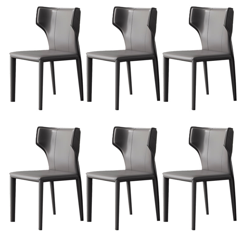 Modern Indoor Dining Room Chair Wingback Upholstered Side Chair