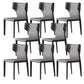 Modern Indoor Dining Room Chair Wingback Upholstered Side Chair
