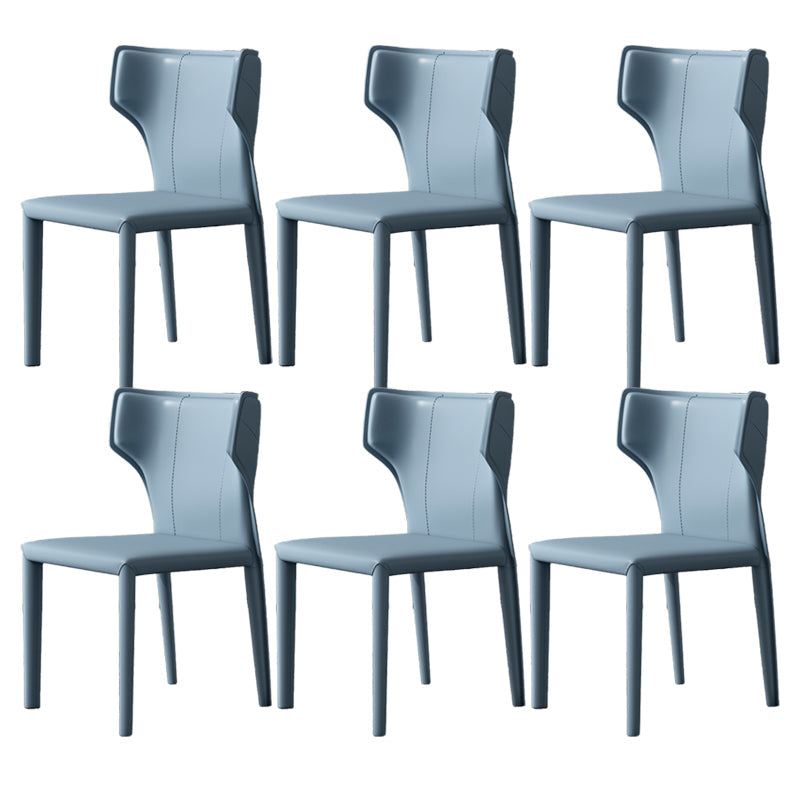 Modern Indoor Dining Room Chair Wingback Upholstered Side Chair