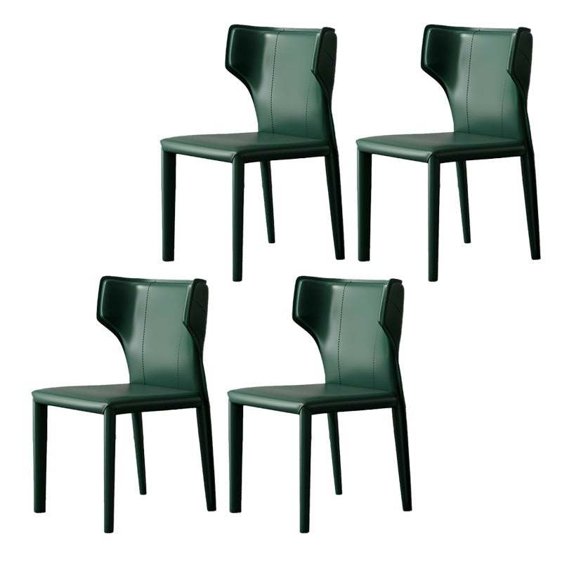Modern Indoor Dining Room Chair Wingback Upholstered Side Chair