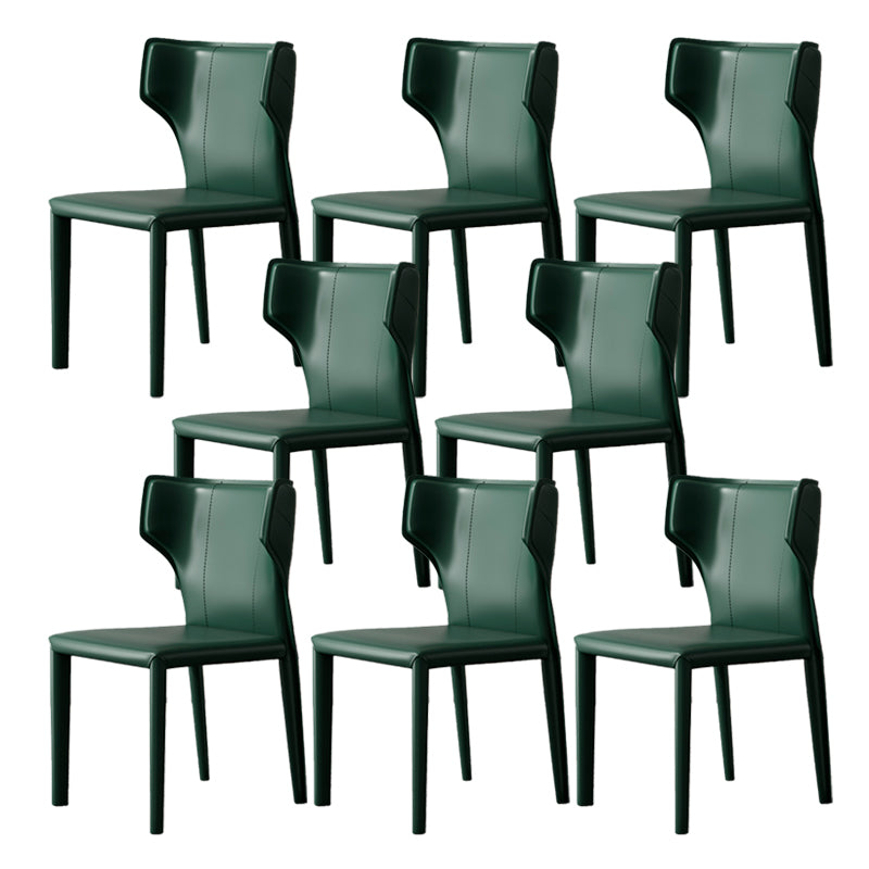 Modern Indoor Dining Room Chair Wingback Upholstered Side Chair