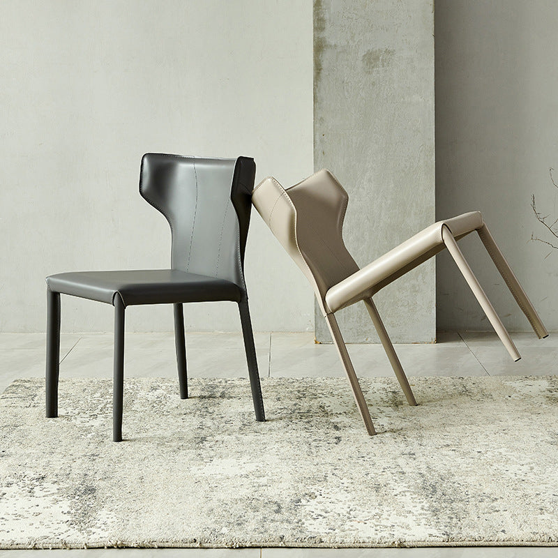 Contemporary Kitchen Wingback Side Chair Armless Dining Chairs Clearhalo 'Dining Chairs' 'Dining Tables & Seating' 'dining_chair' 'furn' 'furn_dining_chair' 'Furniture' 'Kitchen & Dining Furniture' 6635003