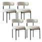 Contemporary Dining Accent Chair Armless Chair with Upholstered White 4 Piece Set Clearhalo 'Dining Chairs' 'Dining Tables & Seating' 'dining_chair' 'furn' 'furn_dining_chair' 'Furniture' 'Kitchen & Dining Furniture' 6635044