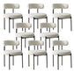 Contemporary Dining Accent Chair Armless Chair with Upholstered White 8 Piece Set Clearhalo 'Dining Chairs' 'Dining Tables & Seating' 'dining_chair' 'furn' 'furn_dining_chair' 'Furniture' 'Kitchen & Dining Furniture' 6635049