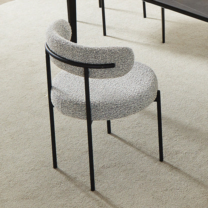 Contemporary Dining Accent Chair Armless Chair with Upholstered Light Gray 1 Piece Clearhalo 'Dining Chairs' 'Dining Tables & Seating' 'dining_chair' 'furn' 'furn_dining_chair' 'Furniture' 'Kitchen & Dining Furniture' 6635050